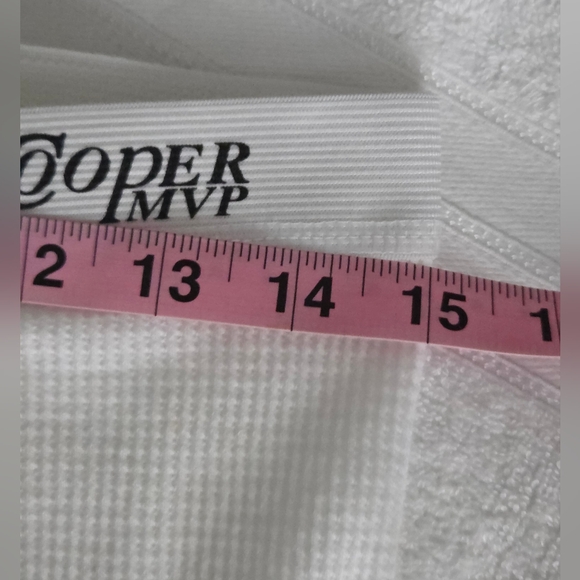 Cooper MVP Size L Mens White Thermal Pants - Picture 6 of 8